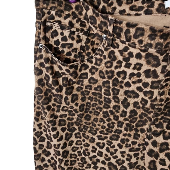 Good American Cheetah Animal Print High Waist Skinny Jeans NWOT - Picture 5 of 8